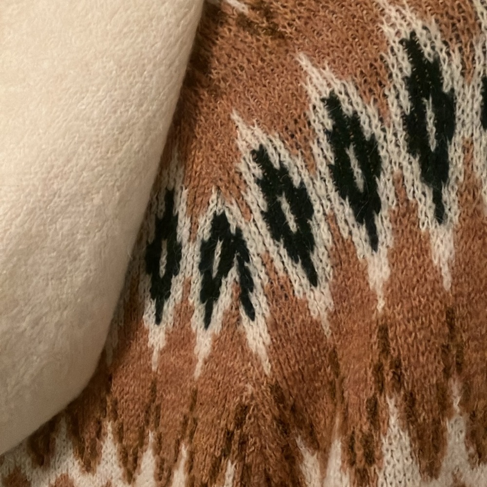 Frye fair isle hooded sweater women’s S - Picture 4 of 4